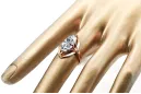 Ring Zircon Original Vintage 14K Rose Gold Vintage craft vrc047r